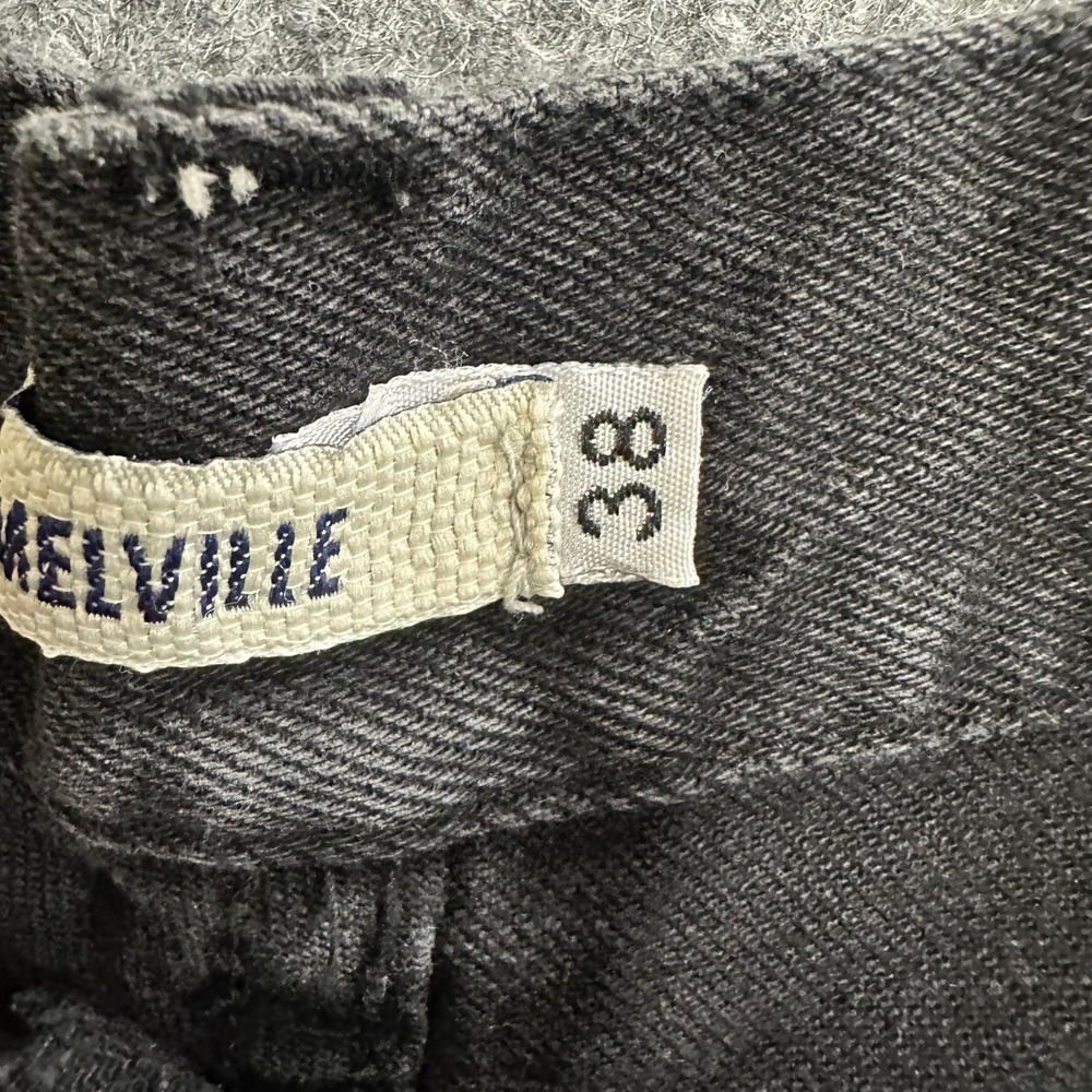 Melville Denim Shorts Womens Size 38 Black Frayed Raw Hem Italy Casual Cutoff - Picture 5 of 9